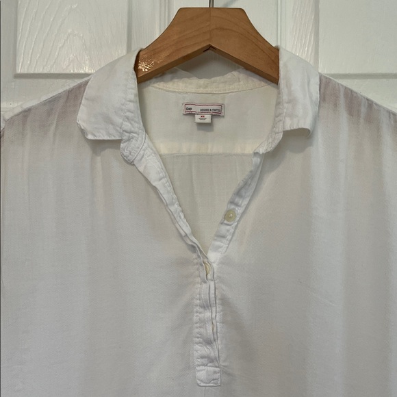 GAP White Short-Sleeve V-Neck Tunic - Picture 3 of 6
